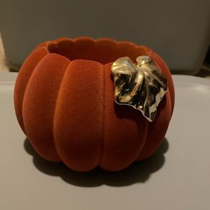 Bath and body works velvet pumpkin candle holder!
